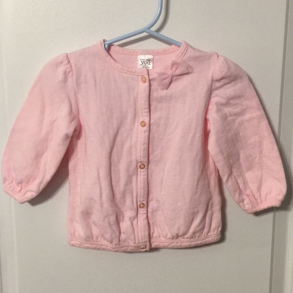 12 month pink cardigan just one you by Carter’s